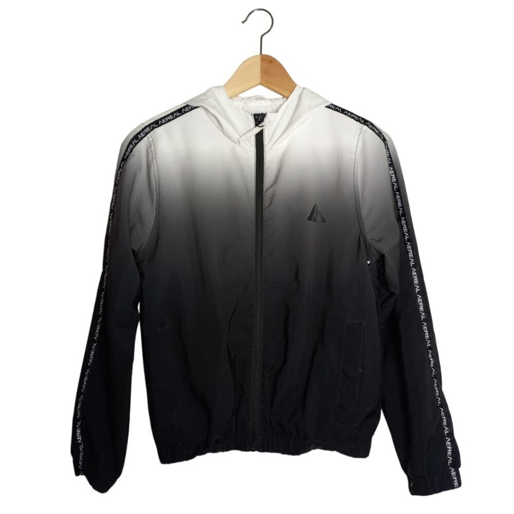 AEREAL Boys Windbreaker Jacket Size 12 - B/W